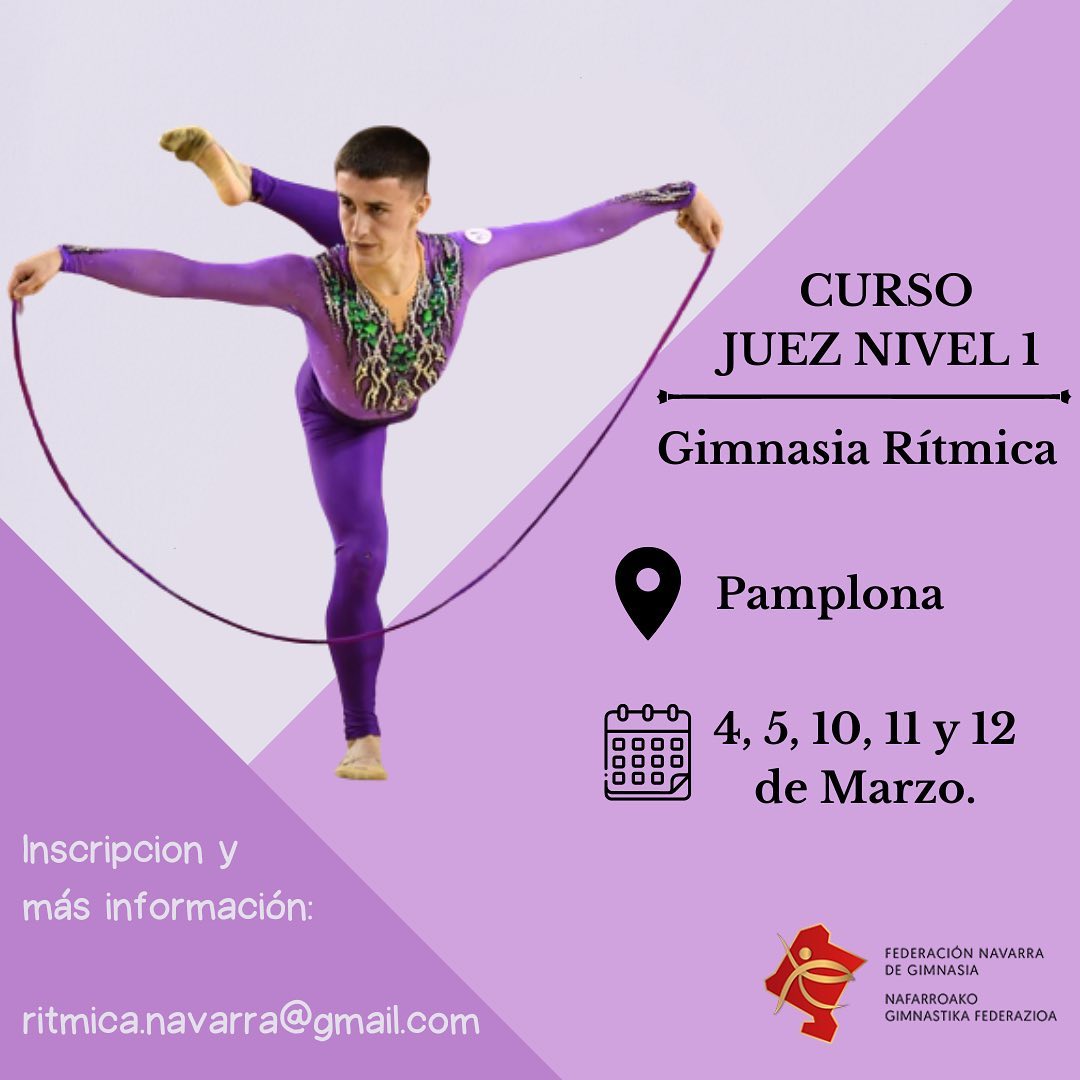 Curso Juez Nivel 1 Gimnasia R&iacute;tmica (mes de marzo en Pamplona)